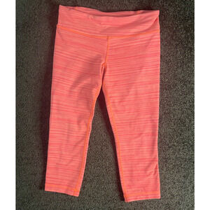Under Armour Leggings Womens Small Pink 3/4 High Waist Workout